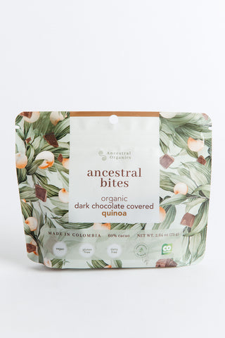 Ancestral Organics Dark Chocolate Covered Quinoa Bites