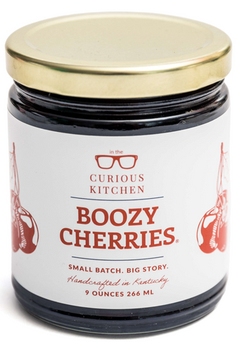 In the Curious Kitchen Boozy Cherries