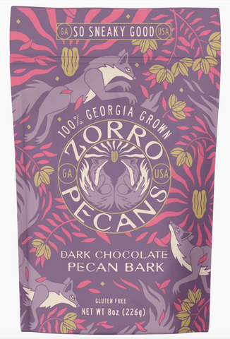 Zorro Dark Chocolate Pecan Bark